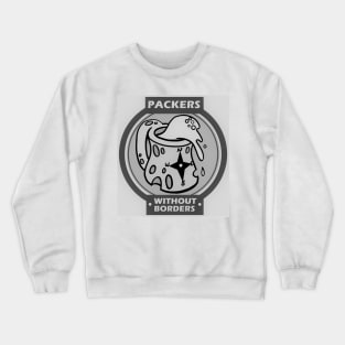 Packers Without Borders Merch Black and White Crewneck Sweatshirt